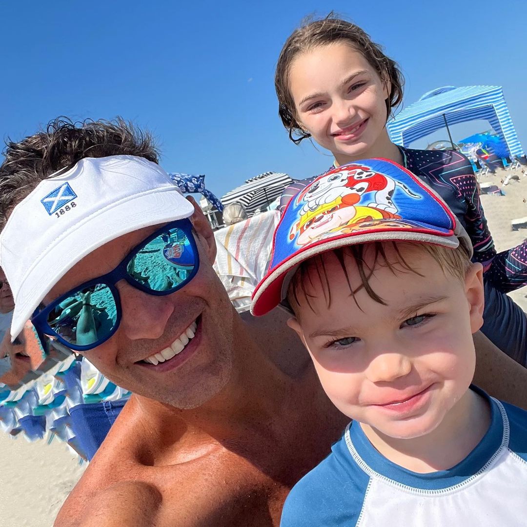 During his time off from GMA, Rob Marciano enjoyed spending time with his family. 