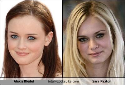 Alexis Bledel and Sara Paxton look alike