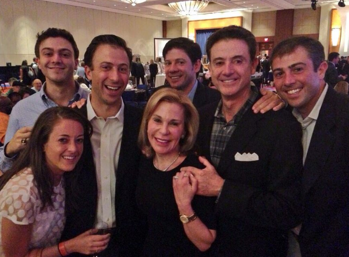 Rick Pitino with his wife Joanne Minardi and their children. 