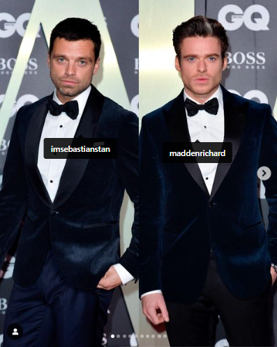 Sebastian Stan and Madden Richard at GQ Men Of The Year Awards 