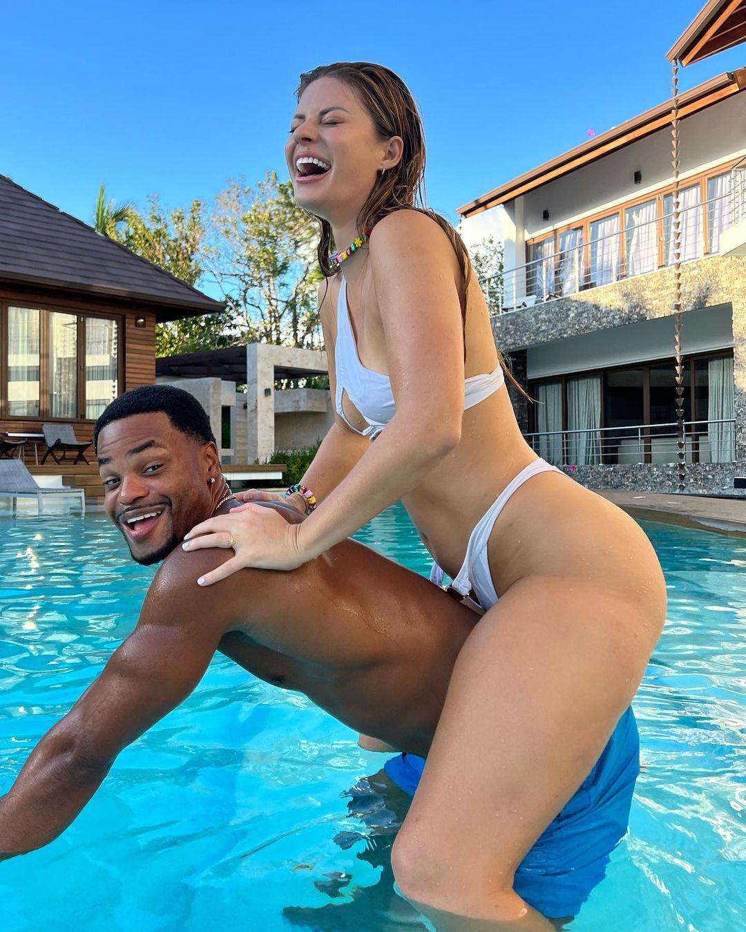 Hannah Stocking with her alleged bf, King Bach. 