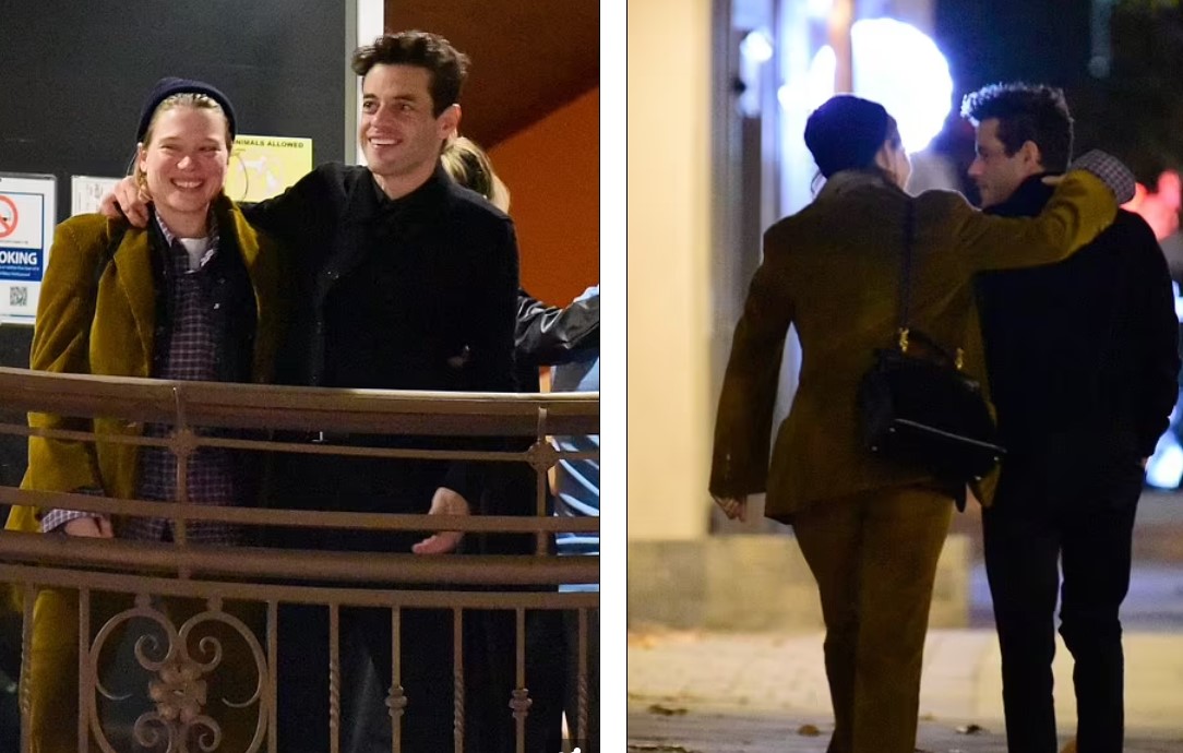 Lea Seydoux and Rami Malek were seen getting close to each other. 