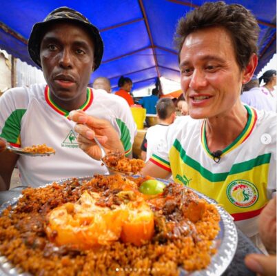 Mark Wiens enjoying street foods in Senegal (Source: Instagram)