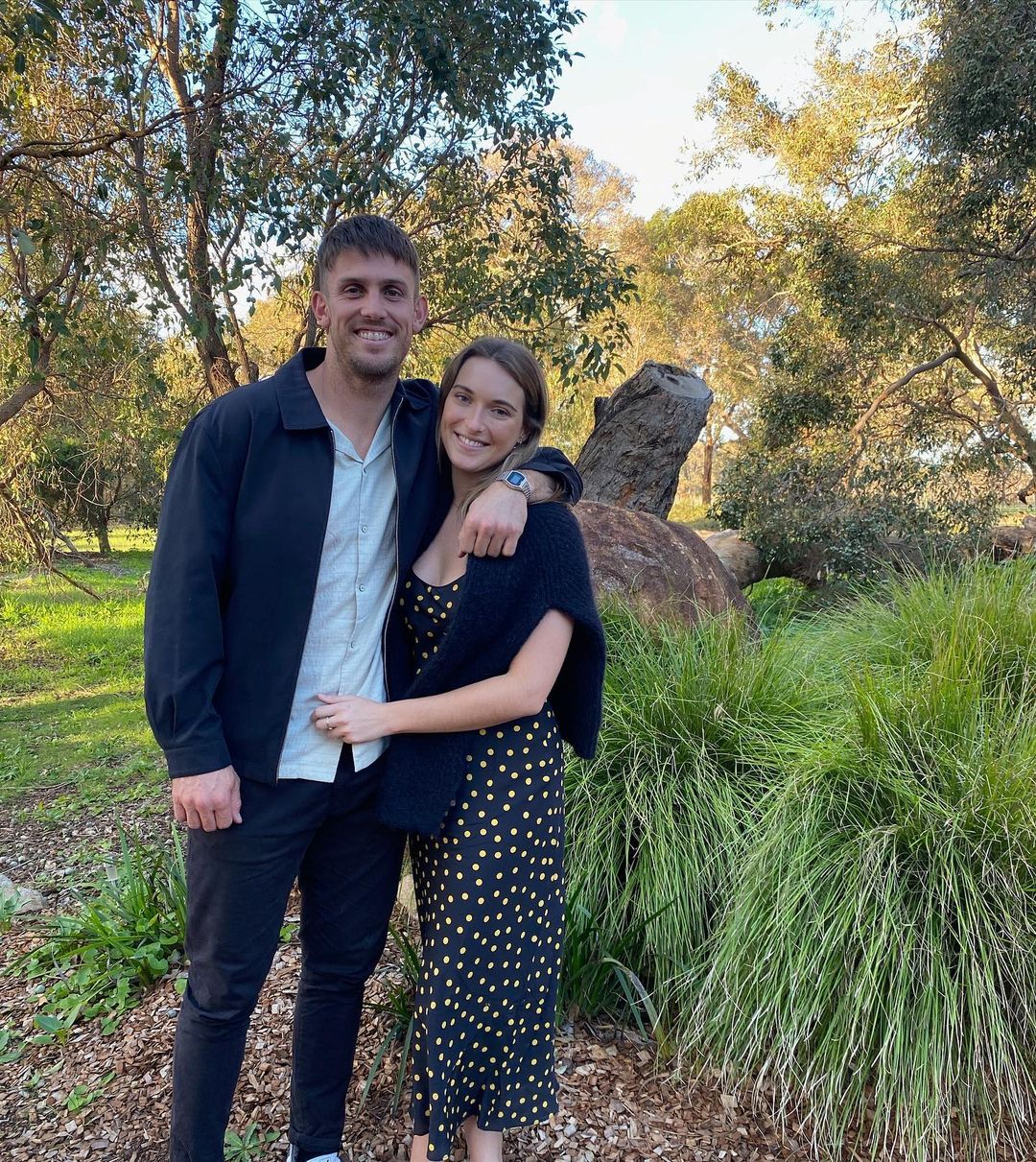 Mitchell Marsh and Greta Mack went on an outing to Margaret River's Arimia. 