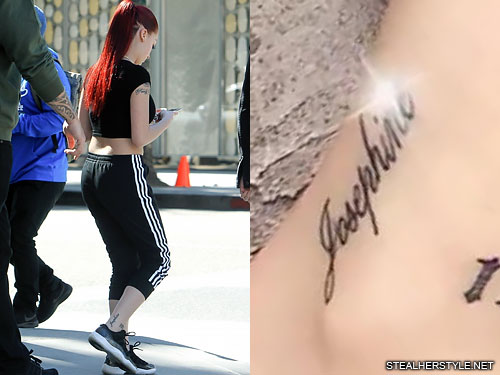 Bhad Bhabie's honored her maternal great-grandmother with a tattoo of her name. 