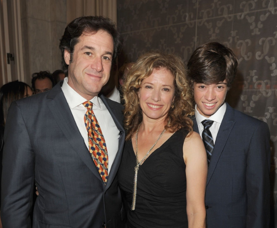 Nancy Travis and Robert N. Fried and their son Benjamin E. 