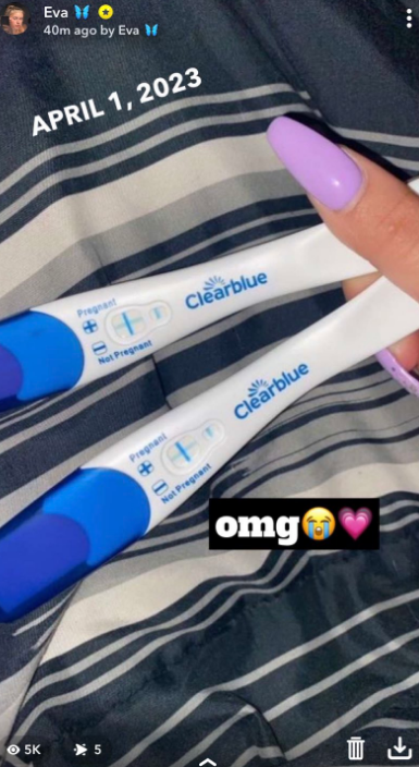 Eva Cudmore pranked fans with fake pregnancy on April Fool’s Day. 