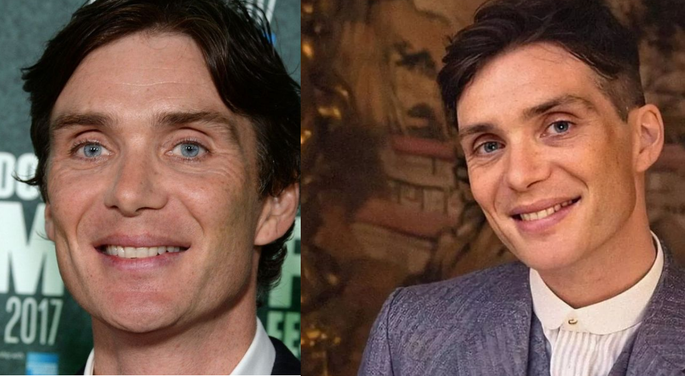 Cillian Murphy before and after picture.
