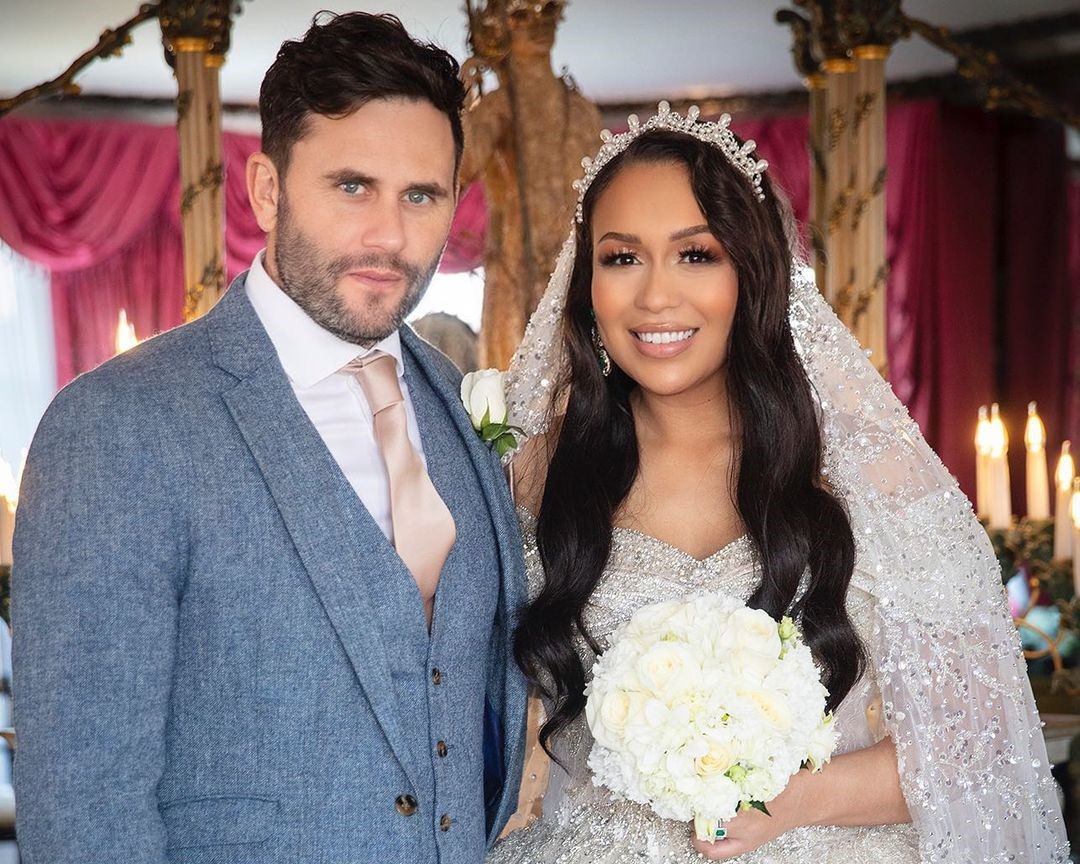 Rebecca Ferguson and Jonny Hughes married after being together for five years. 