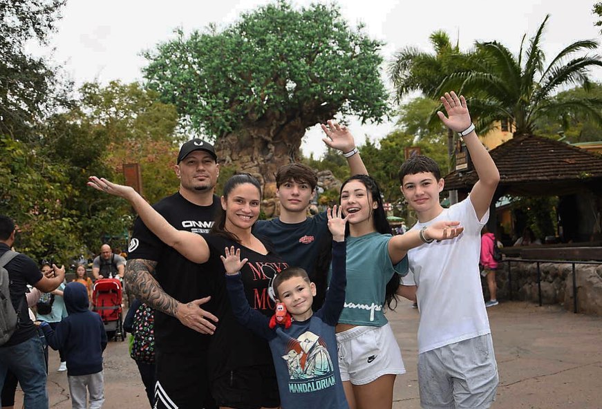 Jaden Walton is spending the holidays with his family. 