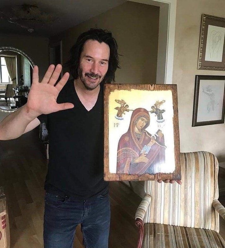 Keanu Reeves was thought to be a devout Christian. 