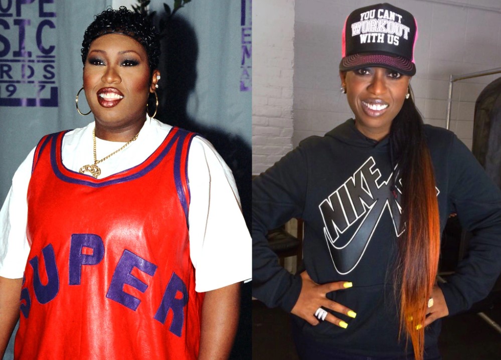 Missy Elliott's before and after weight loss pictures. 