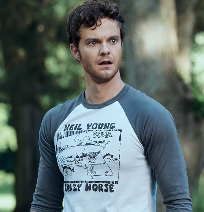 Jack Quaid as Hugh Campbell in the television series The Boys. 