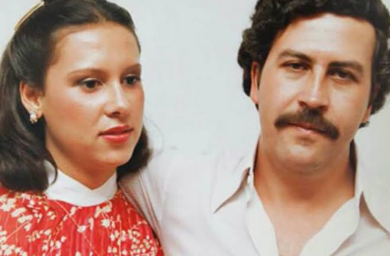 Pablo Escobar and his wife Victoria Eugenia Henao. 