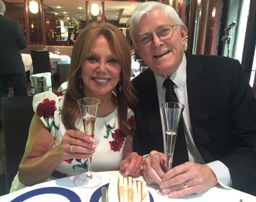 Marlo Thomas and Phil Donahue celebrating their 16 years of marriage. 