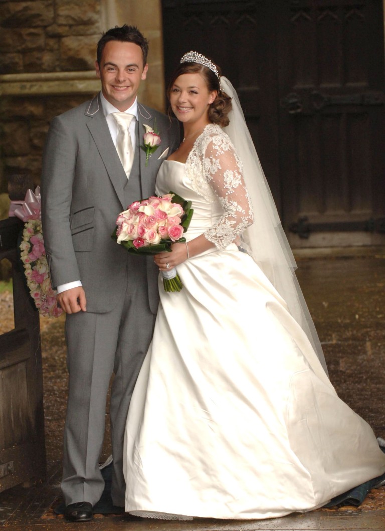 Lisa Armstrong with her ex-husband, Ant McPartlin, at their wedding