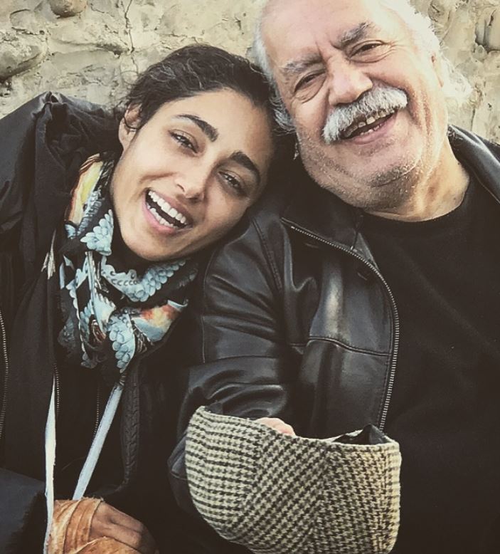 Golshifteh Farahani with her father Behzad Farahani. 