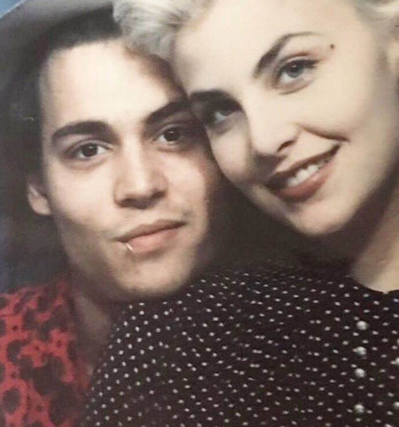 Sherilyn Fenn and her ex-boyfriend Johnny Depp.