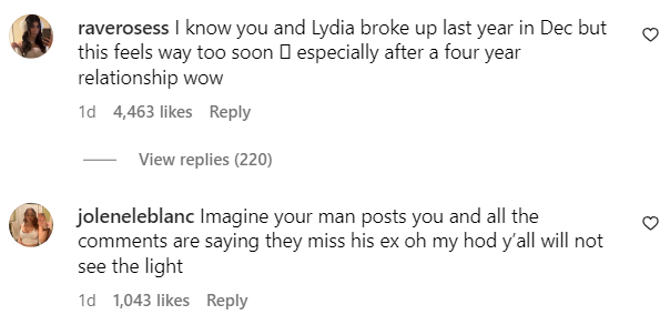 Fans' opinions on Dylan Minnette dating new girlfriend. 