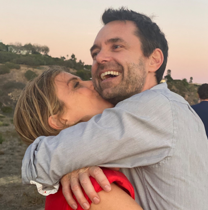 Sonya Walger with her Husband Davey Holmes. 