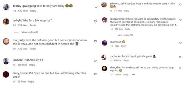 Instagram reacts to the Freestyle rap