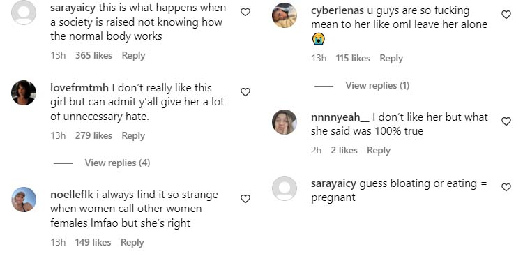 Fans comment about the Alabama Barker's venting