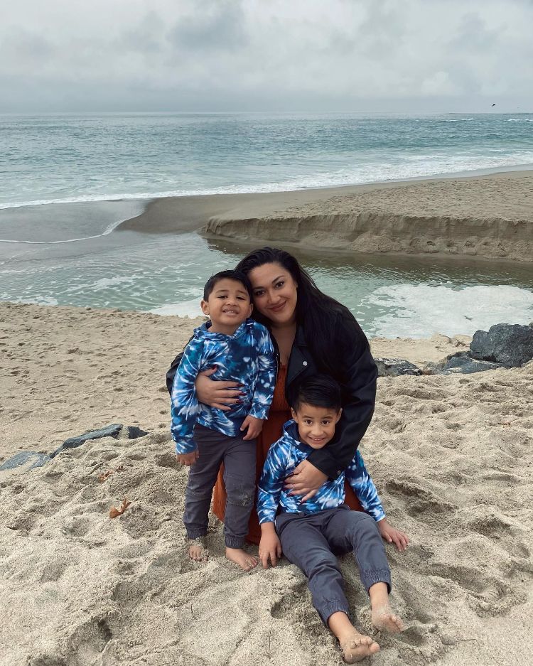Kaalani with her kids.
