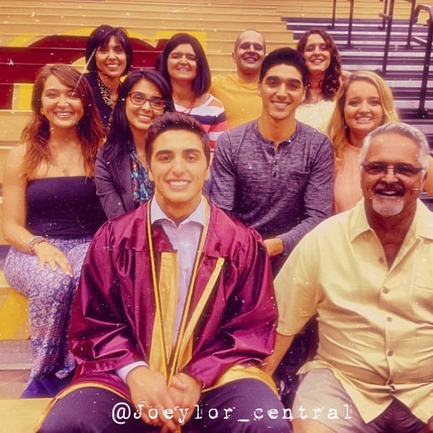 Taylor Zakhar Perez with his siblings and parents 