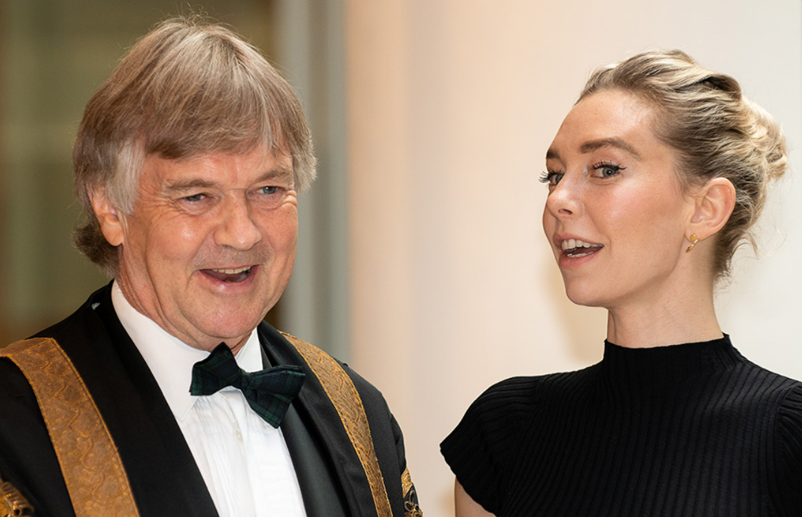 Vanessa Kirby and her father Roger Sinclair Kirby. 