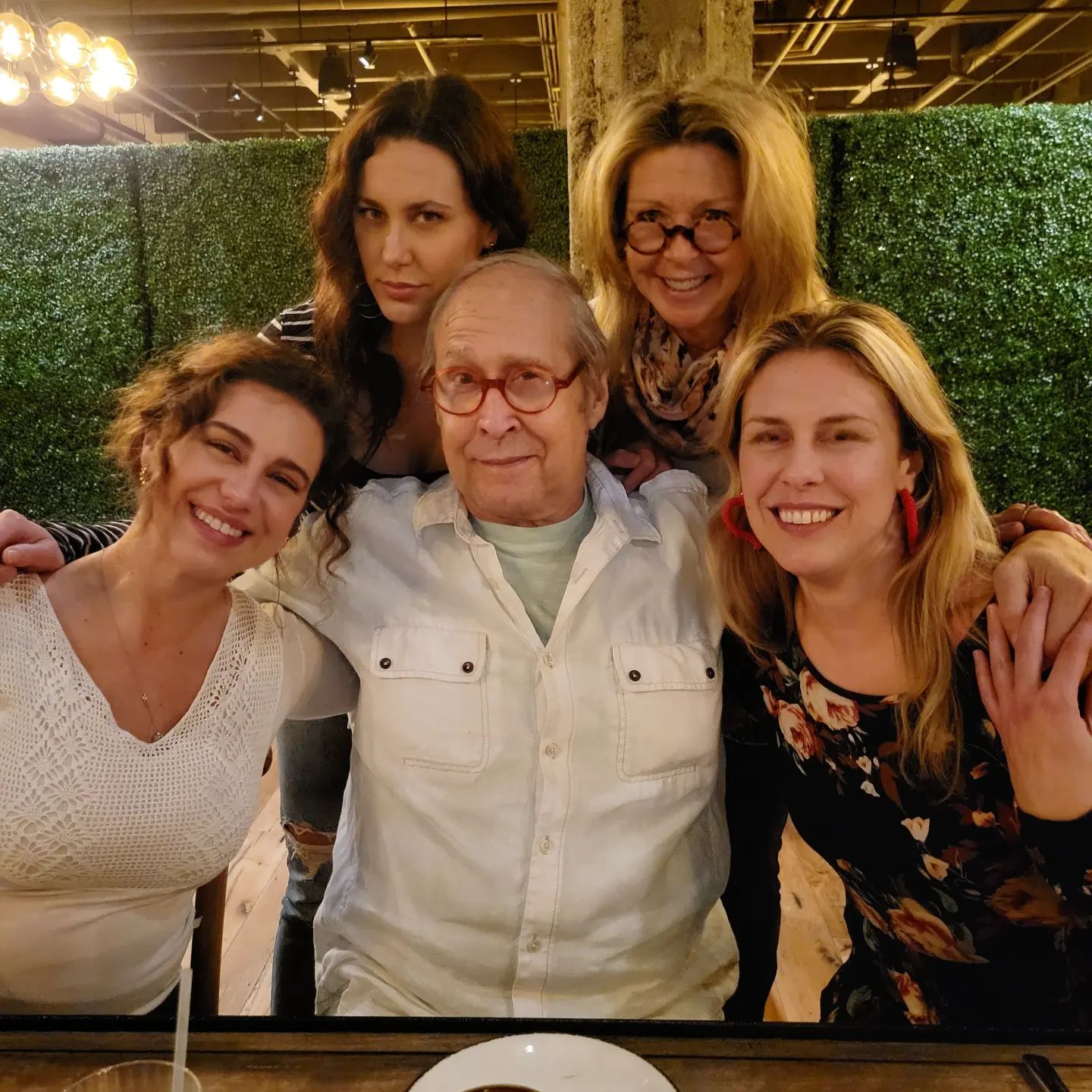 Chevy Chase with his wife, Jayni Chase, and their three daughters