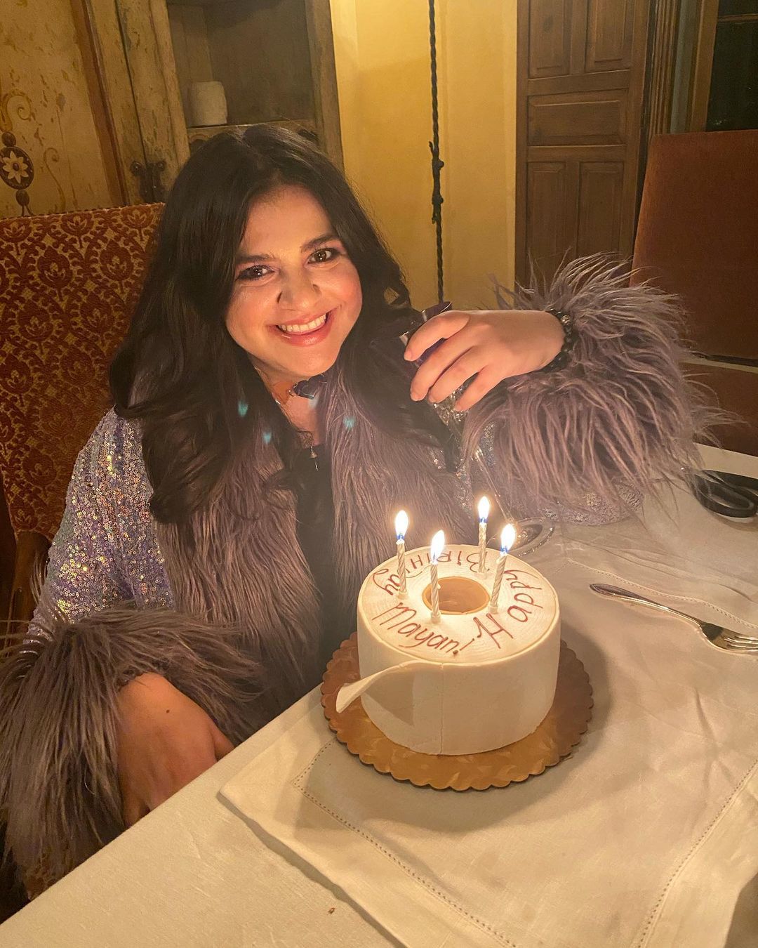 Mayan Lopez celebrating her 24th birthday in April 2020
