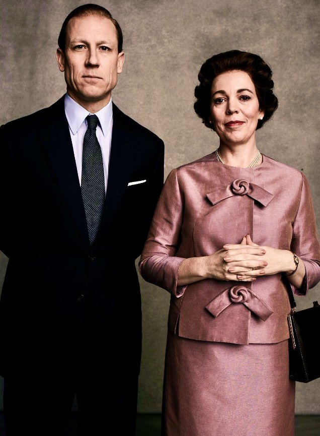Tobias Menzies alongside Olivia Colman for The Crown S3. 