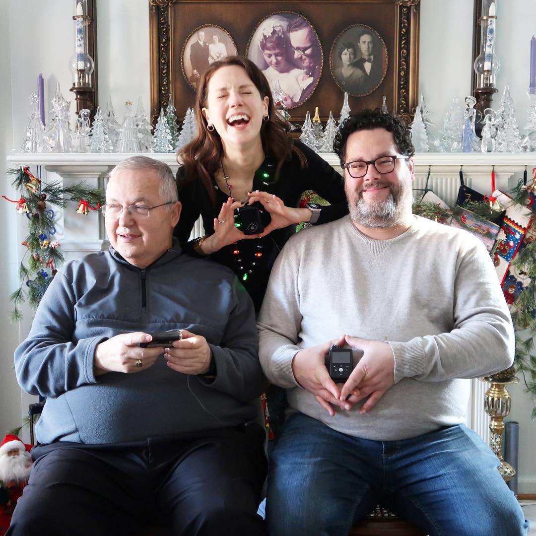 Andrea Deck with her late father, Larry Deck, and her brother, Matt Deck