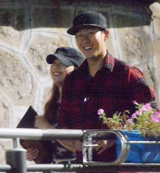 Son Heung-Min on a date with his now-former GF Minah