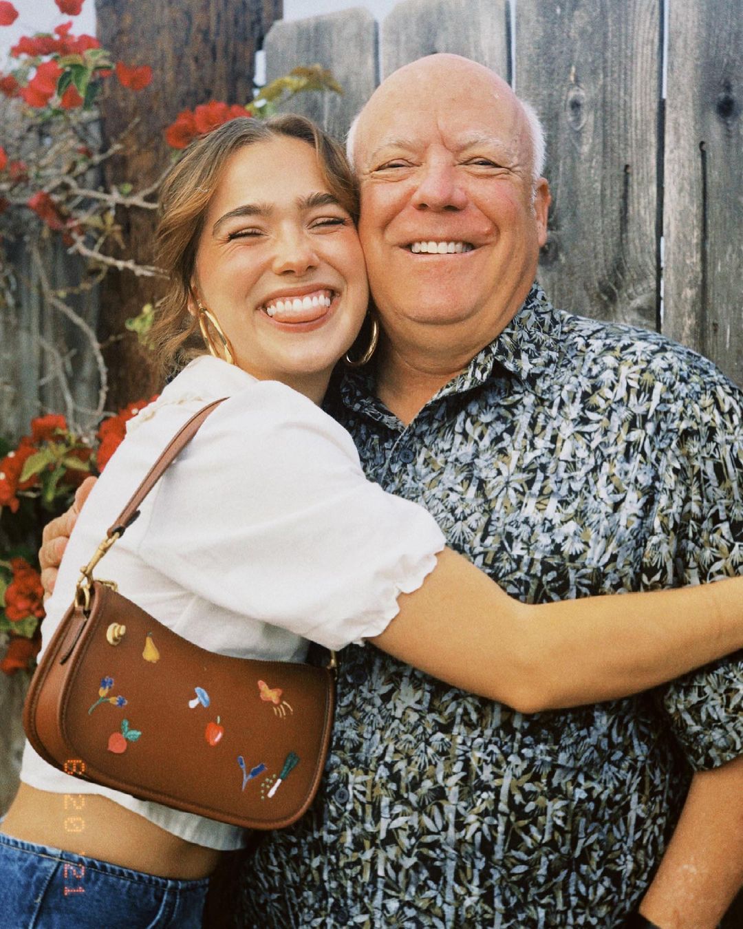 Haley Lu Richardson with her father Forrest Richardson