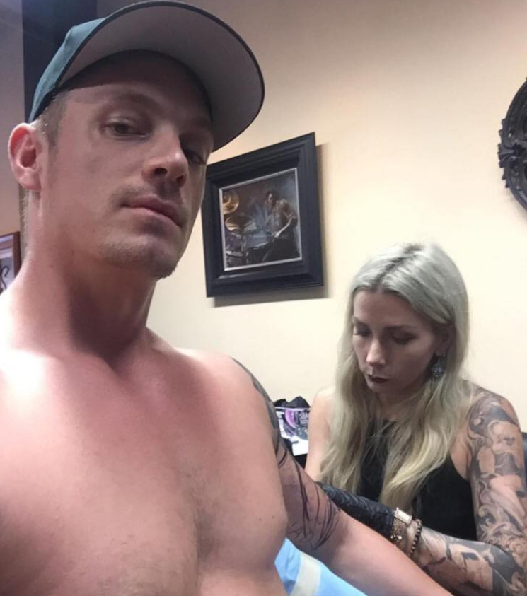 Joel Kinnaman got his first tattoo at the age of 17.
