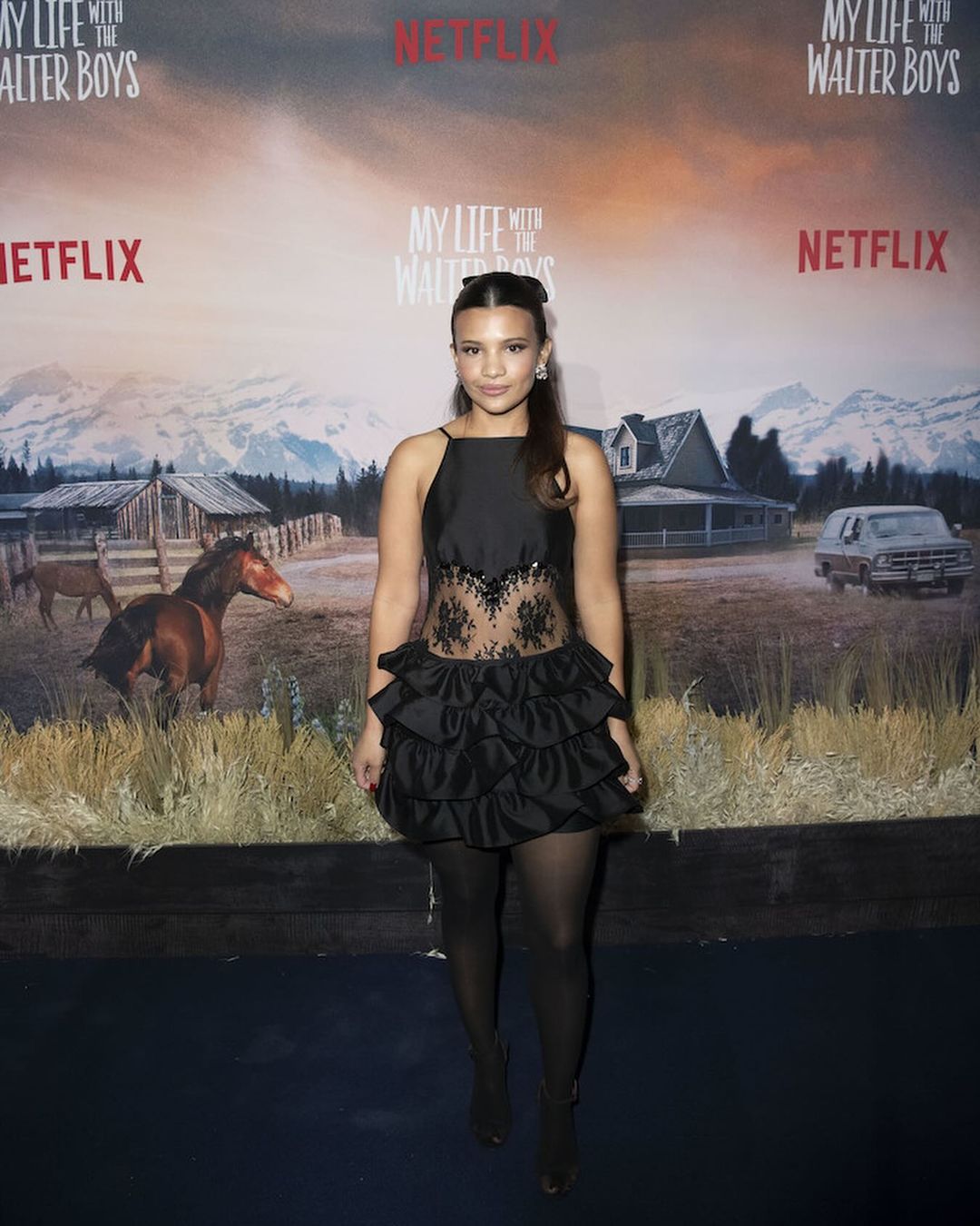 Nikki Rodriguez at the screening of Netflix’s ‘My Life With The Walter Boys’