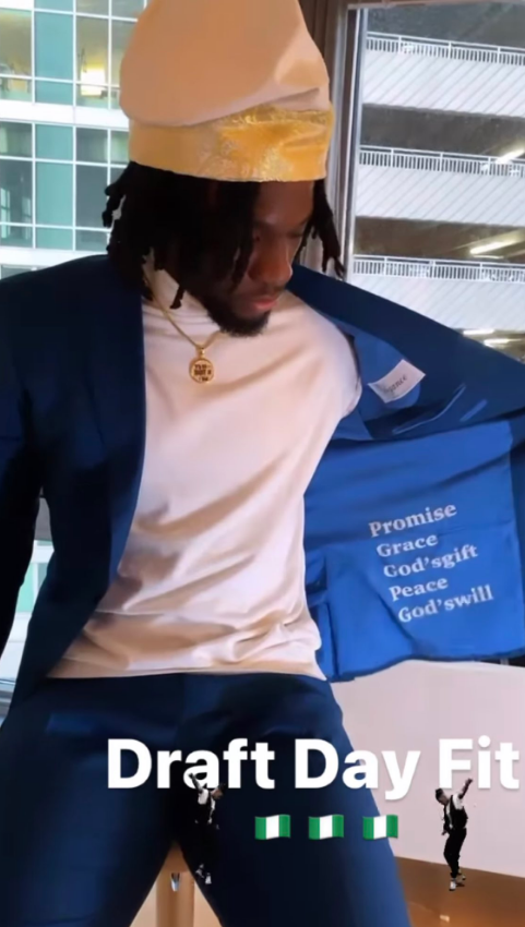 Precious Achiuwa stitched all of his siblings' names inside his suit for the NBA Draft.