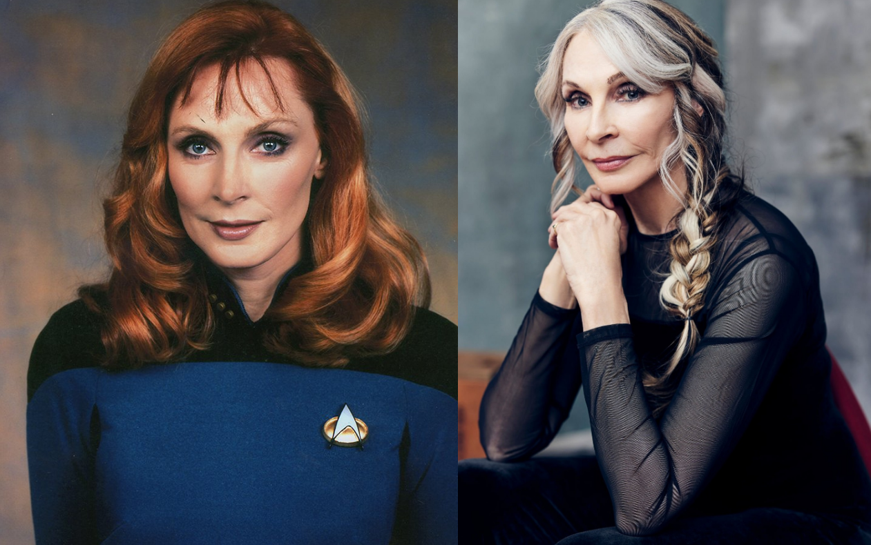 Gates McFadden then and now.