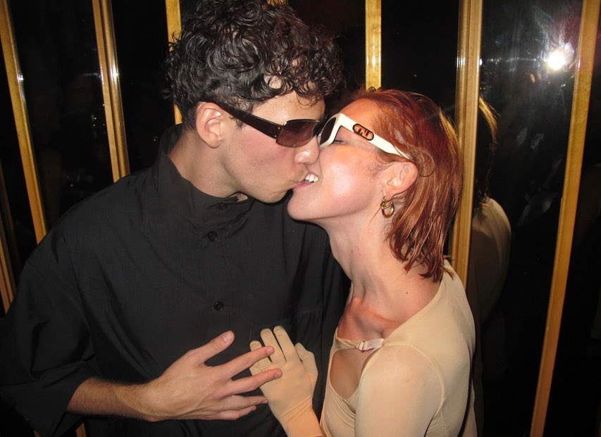 Hari Nef kissing her alleged boyfriend Ludwig Hurtado at the Dion Lee Afterparty
