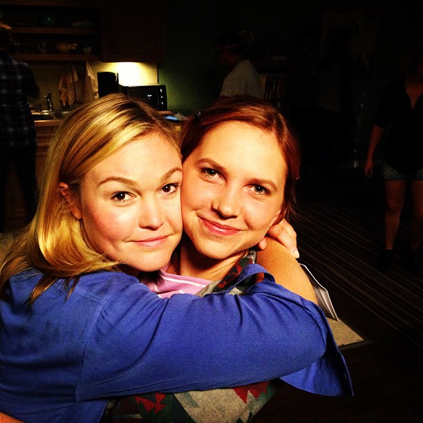 Julia Stiles with her younger sister Jane Stiles