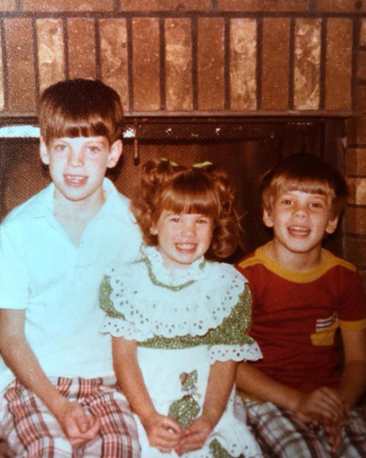 Michelle Monaghan with her siblings.