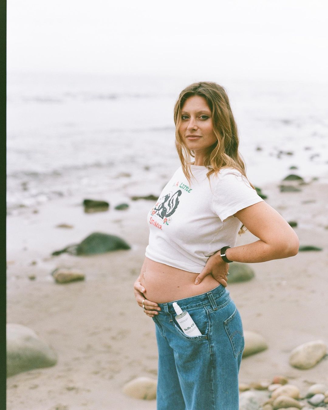Aly Michalka is pregnant with her first child with her husband, Stephen Ringer. 