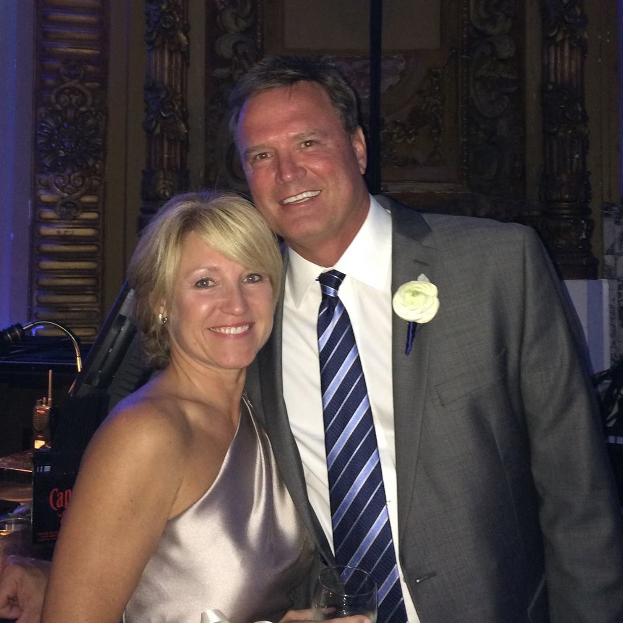 Bill Self with his wife, Cindy Self.