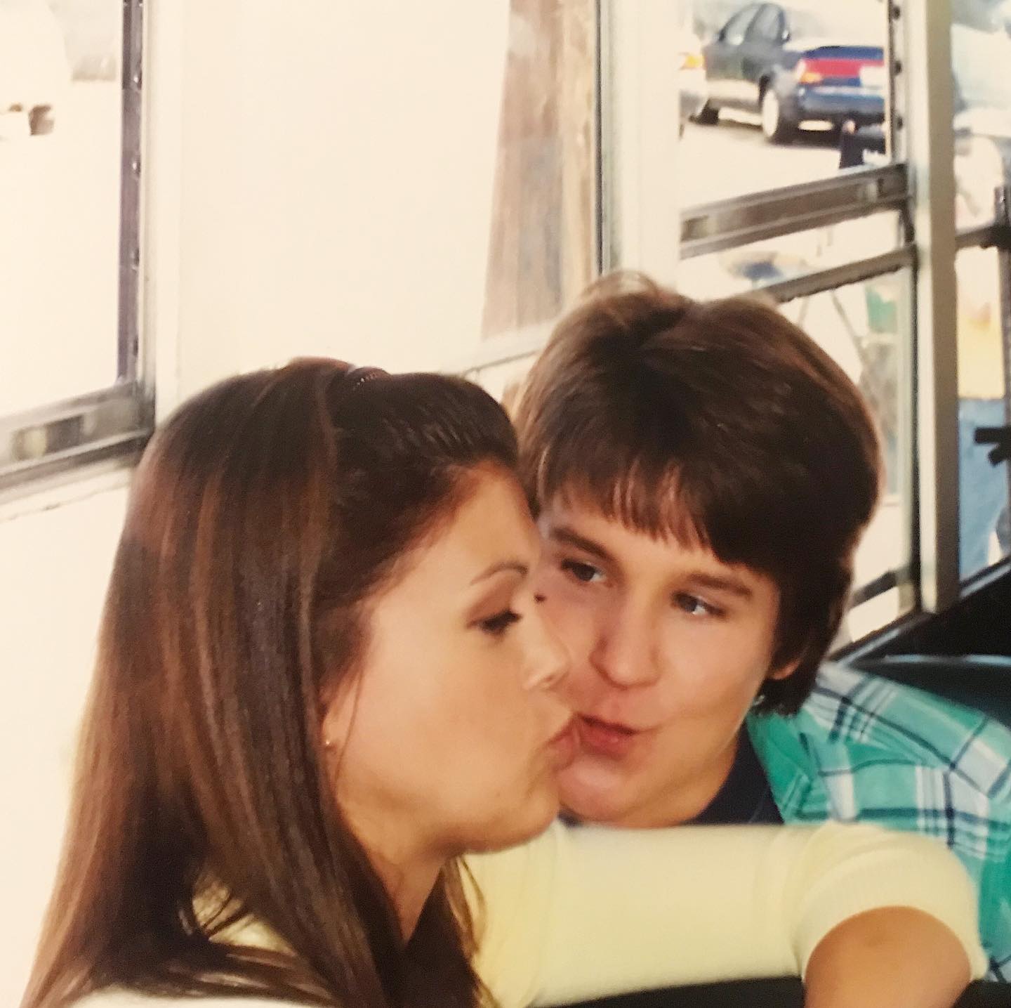 Devon Werkheiser and Lindsey Shaw while working on Ned's Declassified