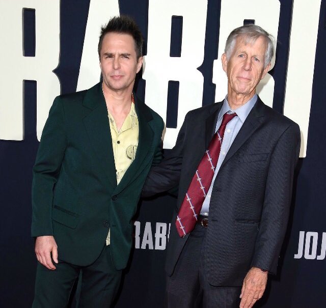 Sam Rockwell with his father, Pete Rockwell. 