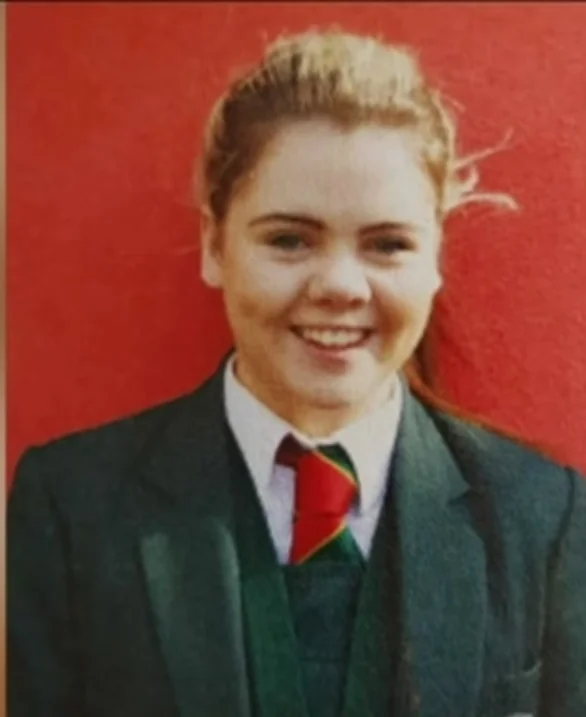 A throwback picture of Saoirse-Monica Jackson when she was in high school