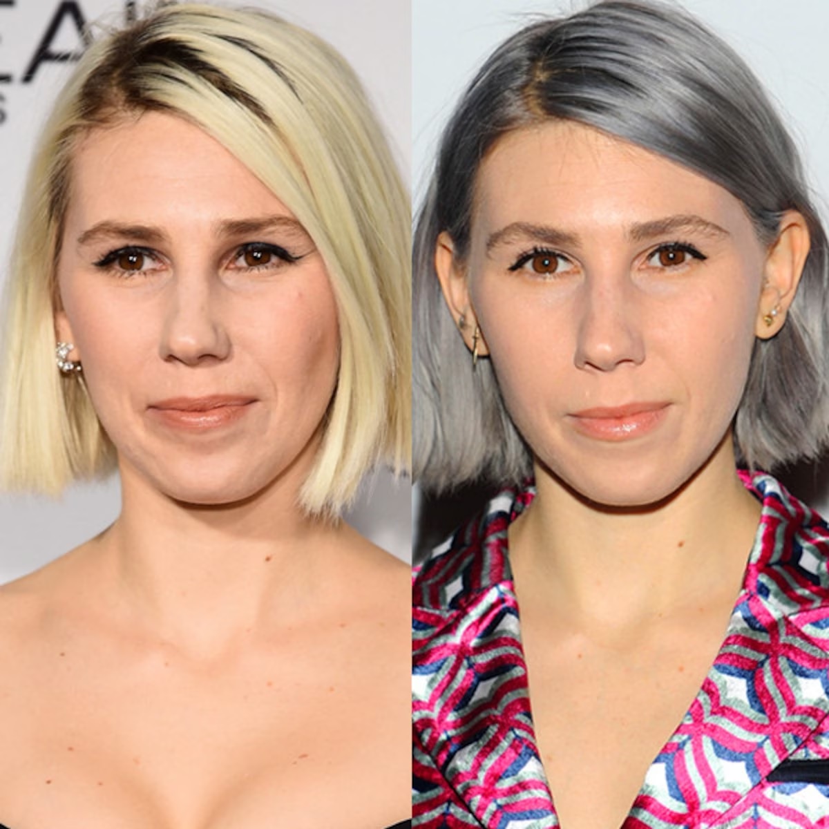 Zosia Mamet Before and after pictures of hair transformation