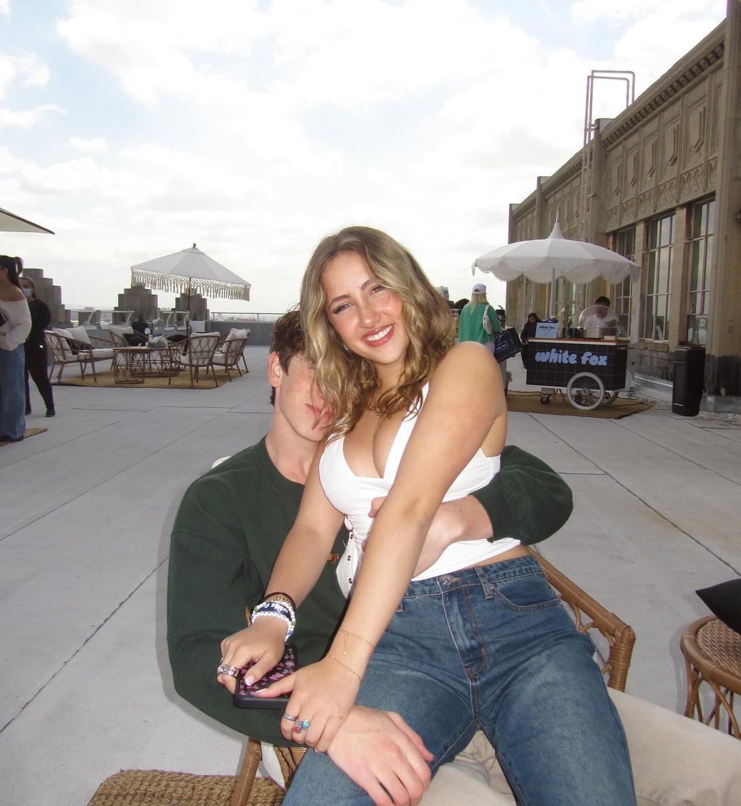 Ava Kolker with her boyfriend, Gage Dancin. 