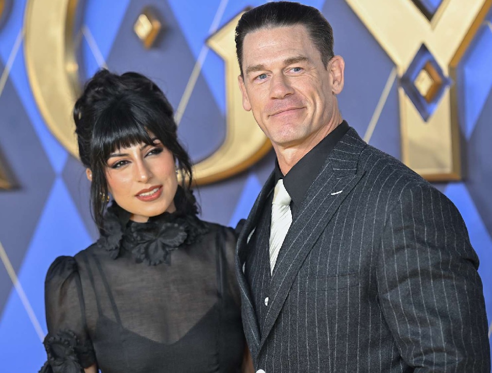 Shay Shariatzadeh and John Cena attend the World Premiere of 'Argylle'